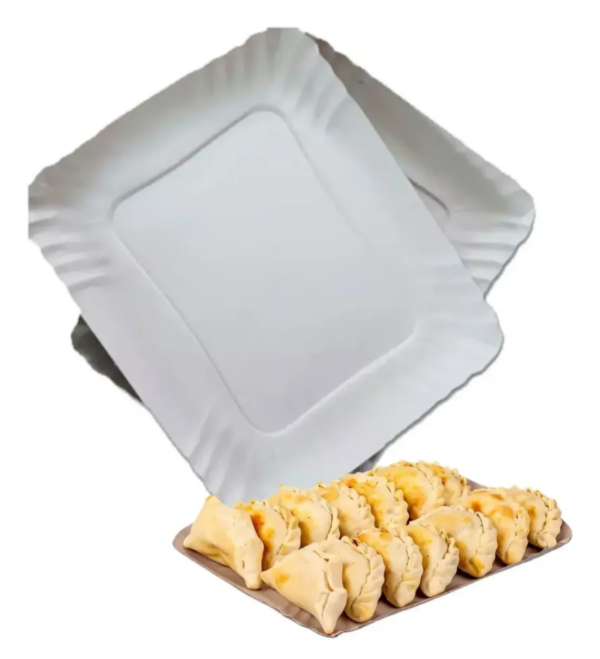 Producto - Bandeja cartón rectangular NRO4 26x 21cm