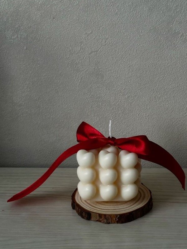 Producto - Candle n 2 Bubble corazones