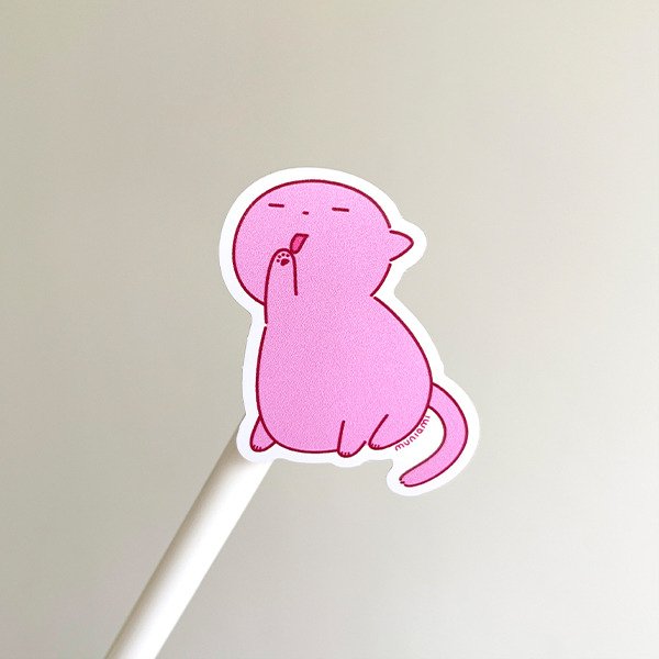 Producto - Sticker vinilo - Michis - Botellita