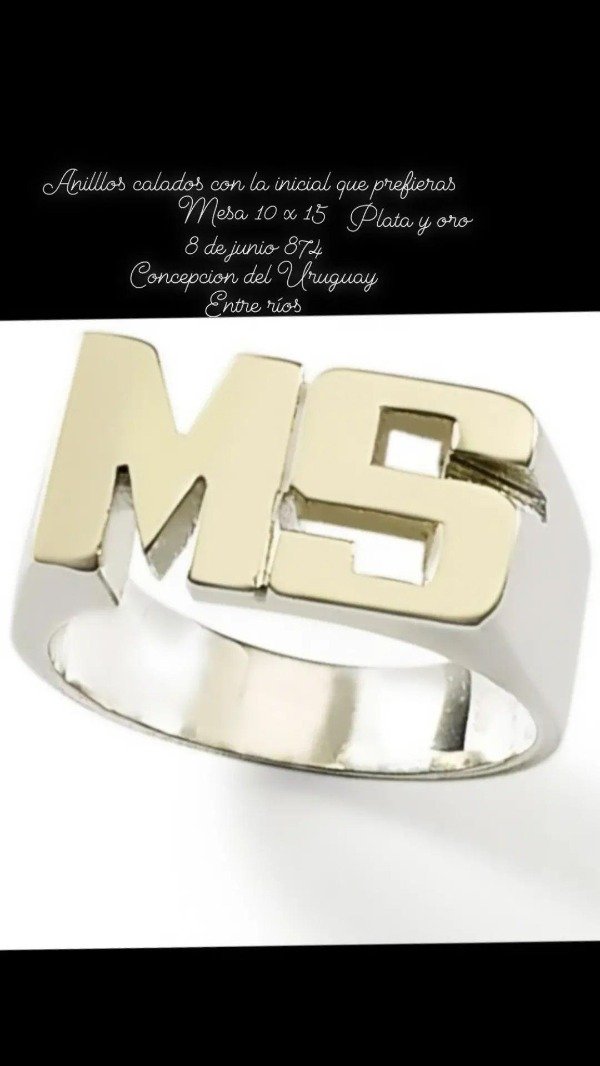 Producto - Anillo plata y oro