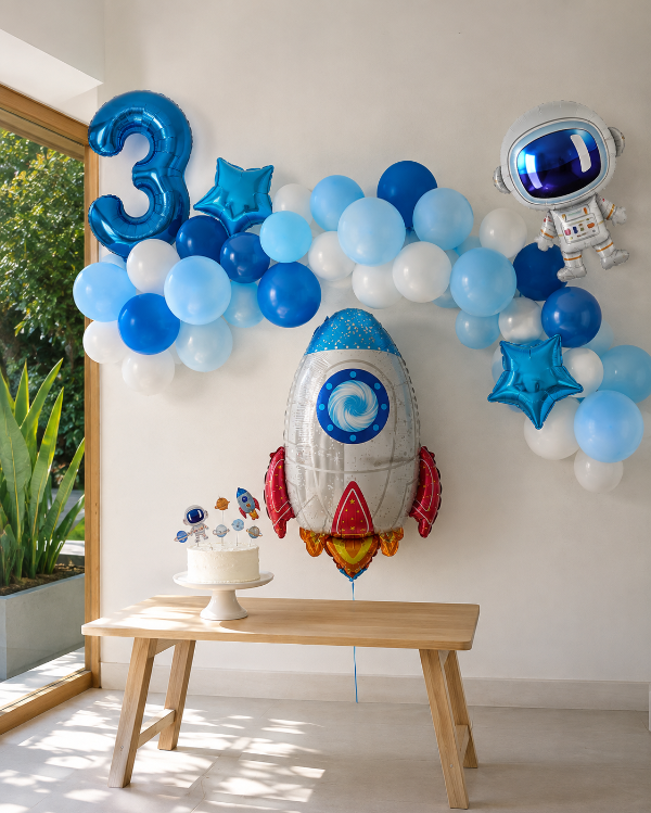 Producto - COMBO GLOBOS ESPACIO ASTRONAUTA NAVE - 01804