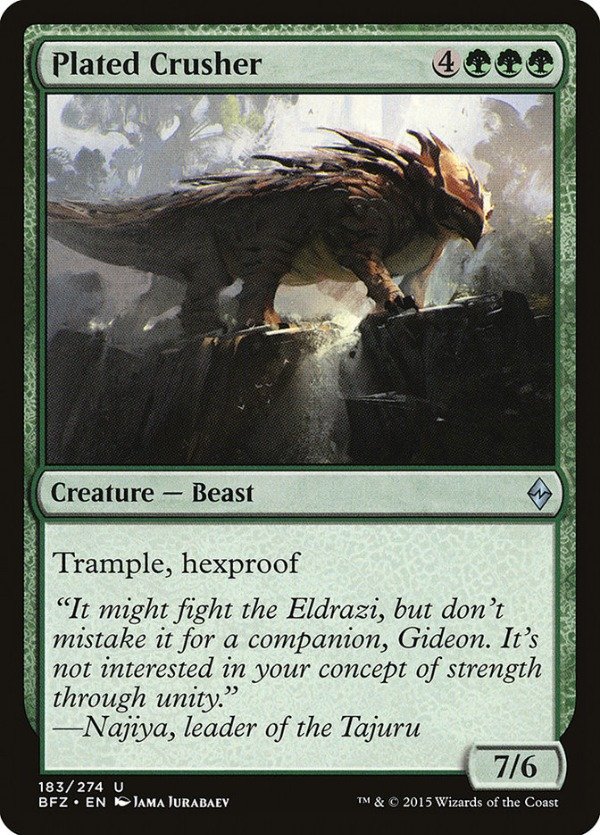 Producto - Plated Crusher  Battle for Zendikar