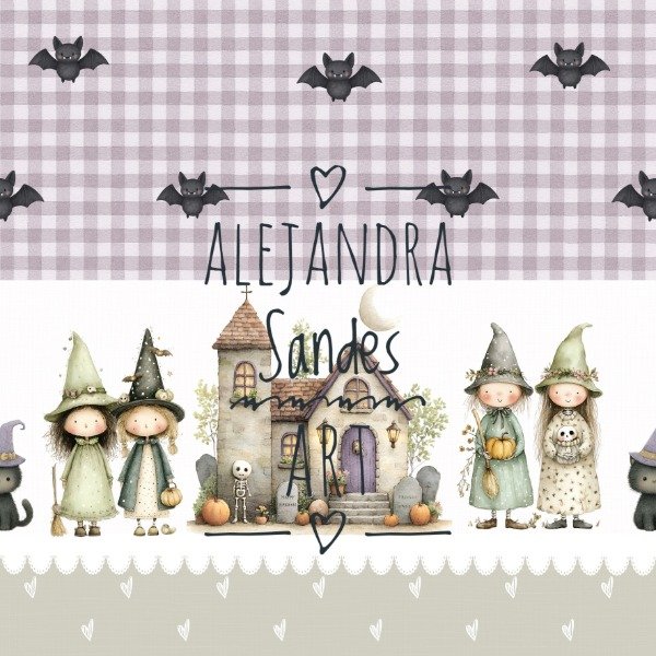 Producto - Tela dulces brujas