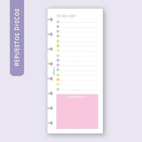 Producto - Repuesto 80 hojas A5 - To do list 2