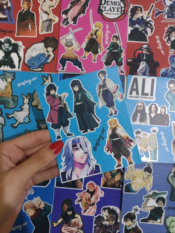 Producto - Plancha de stickers Demon Slayer/ Kimrtsu No Yaiba 2