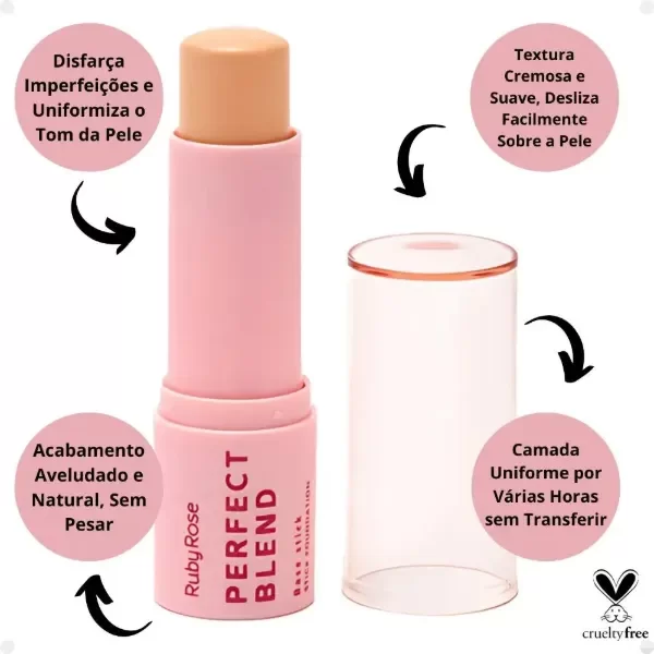 Producto - Base en barra Perfect Blend alta cobertura - Ruby Rose - 5