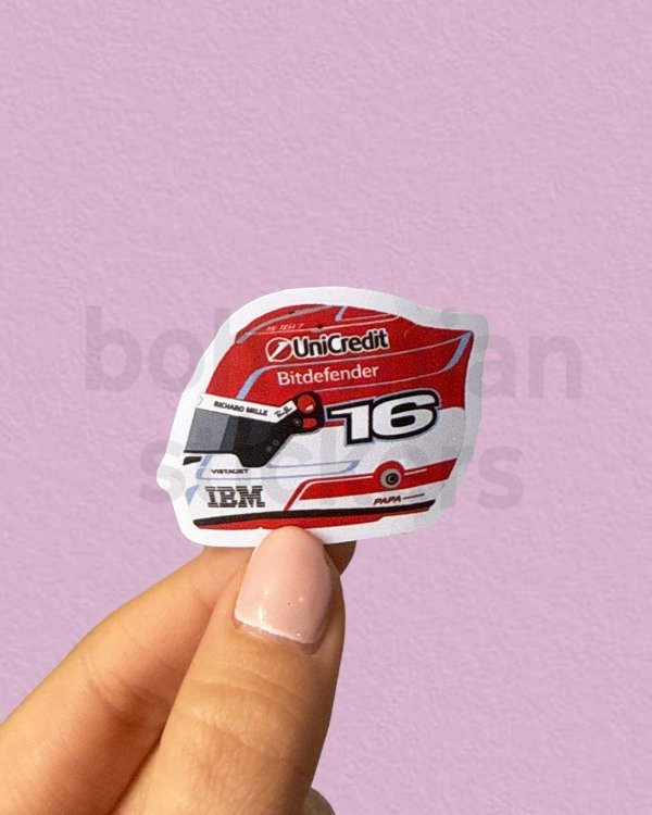Producto - CASCO CHARLES LECLERC - Sticker Individual de Formula 1
