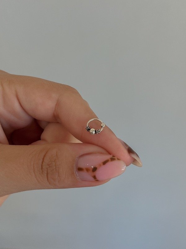 Producto - Piercing bali con bolita grande 0,6cm