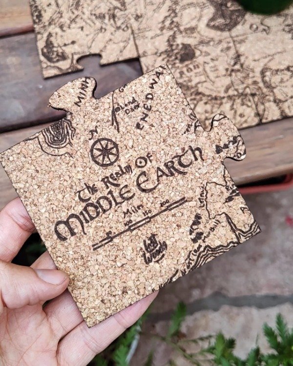 Producto - Posavasos Mapa Tierra Media - El Señor de los Anillos