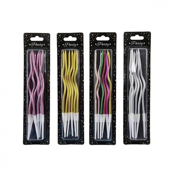 Producto - Vela Ondulada metalizada x6 - 0