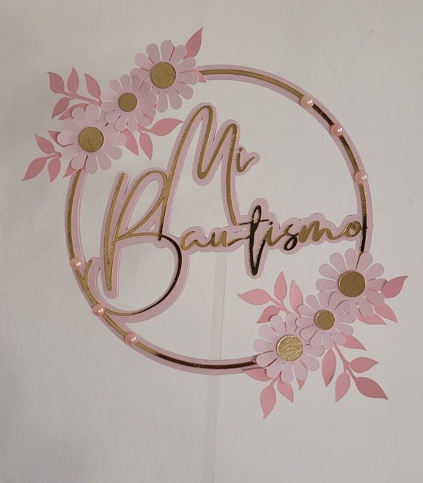 Producto - CAKE TOPPER FLORAL