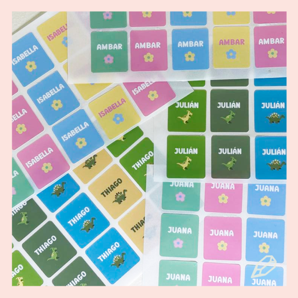 Producto - Stickers Temáticos Chicos resistente al agua X10 personalizados