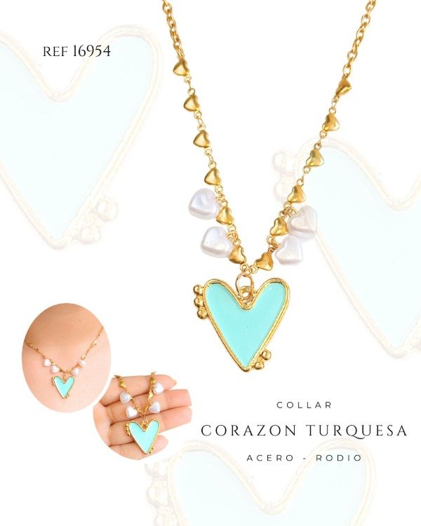 Producto - COLLAR CORAZON DOBLE REF 16959