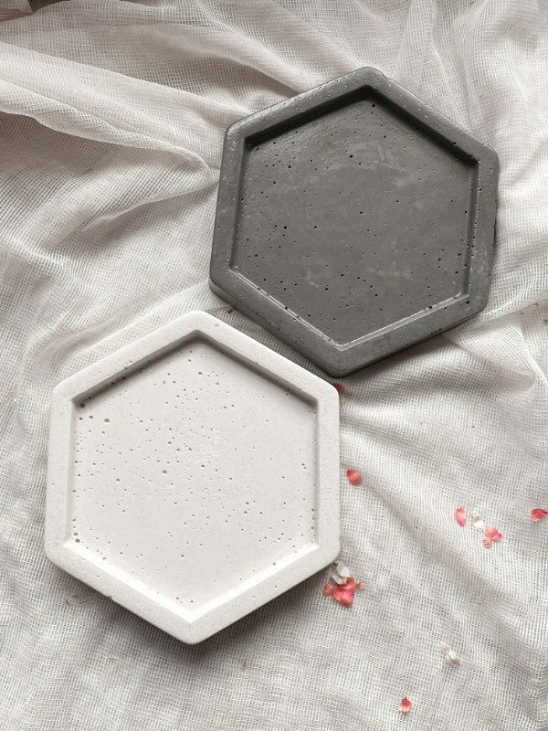 Producto - Bandeja de concreto hexagonal