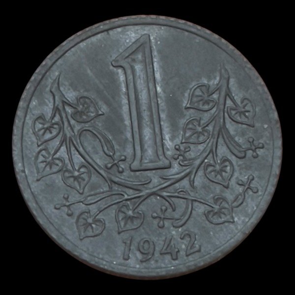 Producto - Bohemia y Moravia 1 Koruna de 1942. KM#4