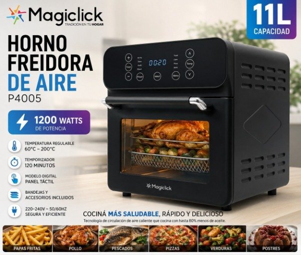 Producto - HORNO FREIDORA DE AIRE MAGICLICK 11LTS DIGITAL