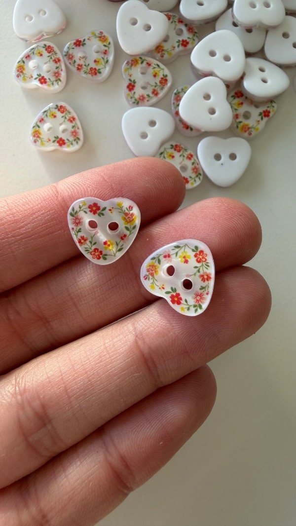 Producto - Botón corazón romántico - 0