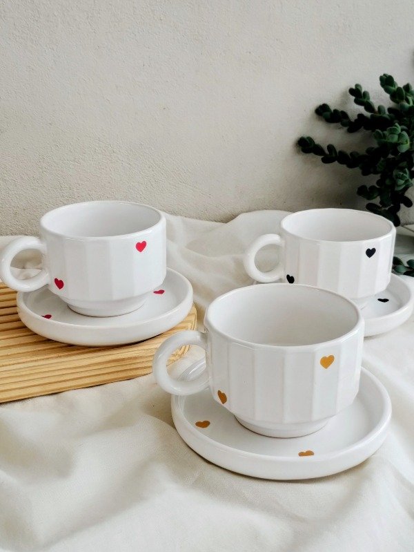 Producto - Set Corazón taza XL + plato - 0