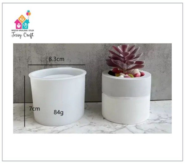 Producto - Molde Silicona - Maceta Cilindro lisa, Cod. BM4200