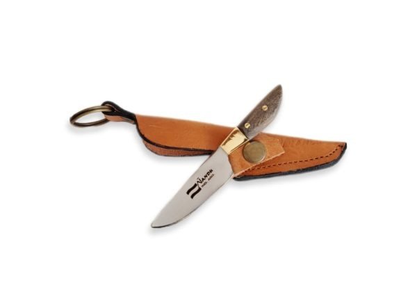 Producto - Cuchillo llavero cabo madera, hoja acero inoxidable  Articulo 1009