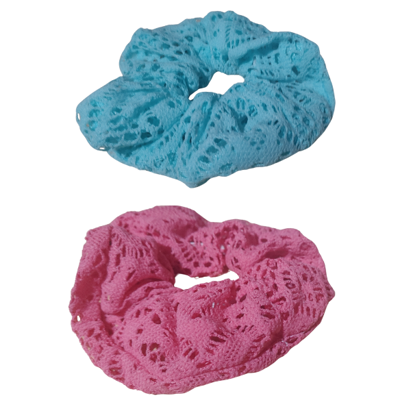 Producto - Scrunchies Gomita Para Pelo Hilado En Encaje x unidad - 2