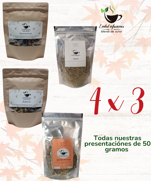 Producto - 4 x 3 en productos de 50 gramos