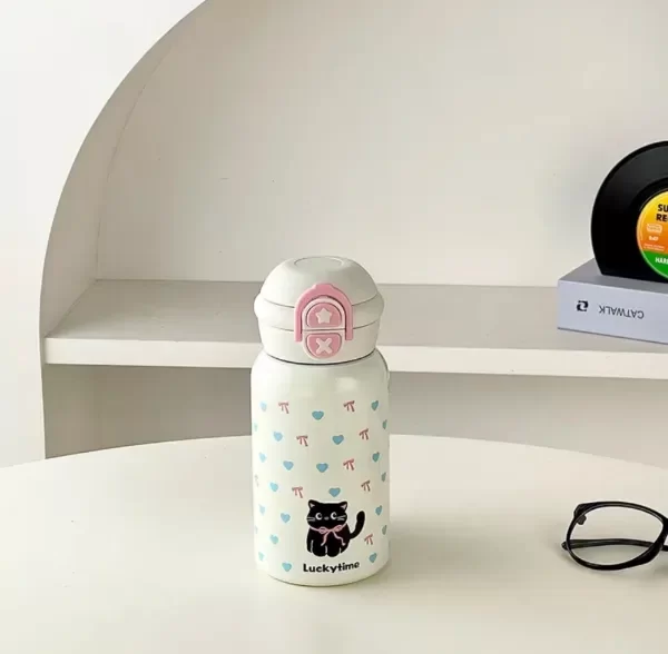 Producto - TERMO BOTELLA DE ACERO GATITO LUNARES