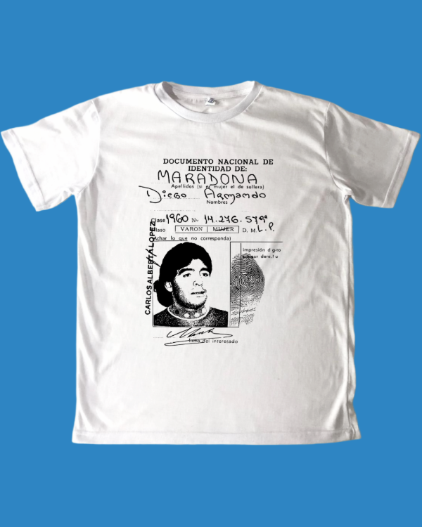 Producto - Remera Diego Documento - Maradona