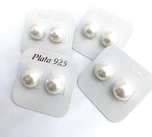 Producto - Aros Perlas 12mm Impo