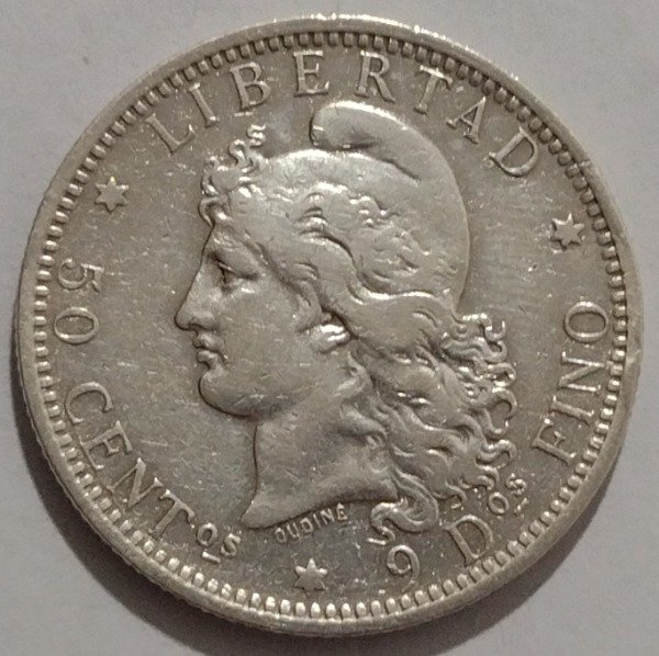 Producto - Argentina 50 centavos de patacón 1882