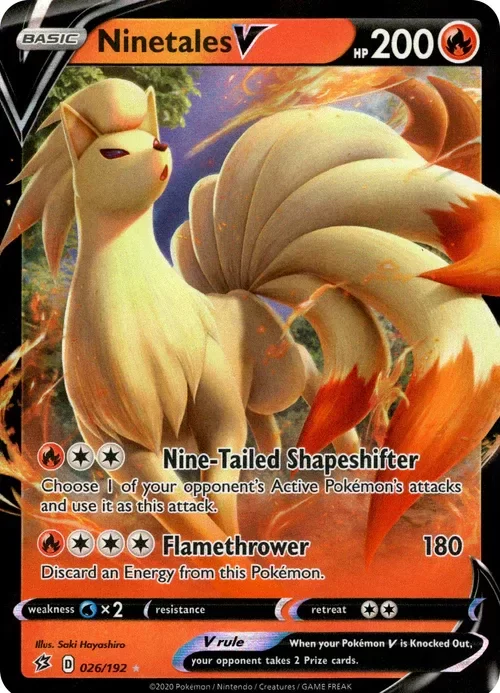 Producto - Ninetales V - 26/192 - Rebel Clash - Holo