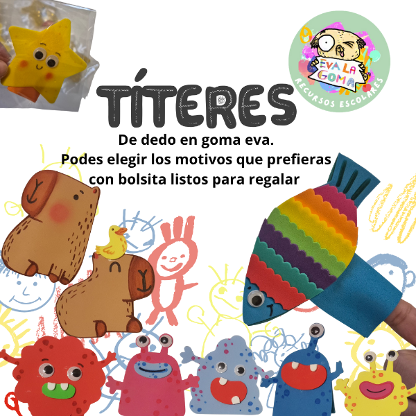 Producto - Títeres de dedo x 30