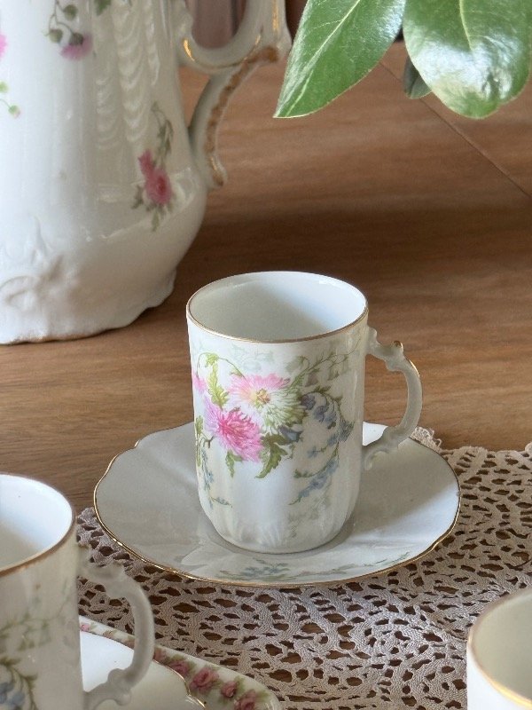 Producto - 6 Tacitas chocolate porcelana Limoges - 1