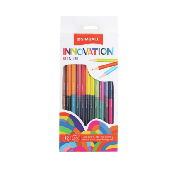 Producto - LAPICES INNOVATION SIMBALL BICOLOR X 12