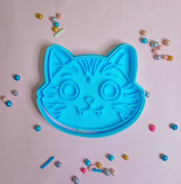 Producto - Cortante 3D con sello cara de gato kpop