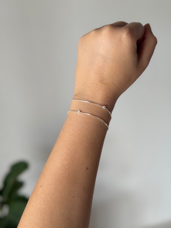 Producto - Pulsera veneciana doble hilo + 2 puntos de luz - 1