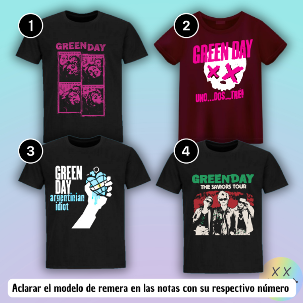 Producto - Remeras Green Day #2
