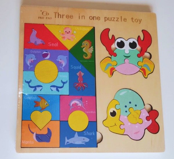 Producto - Tablero rompecabezas 3 en 1