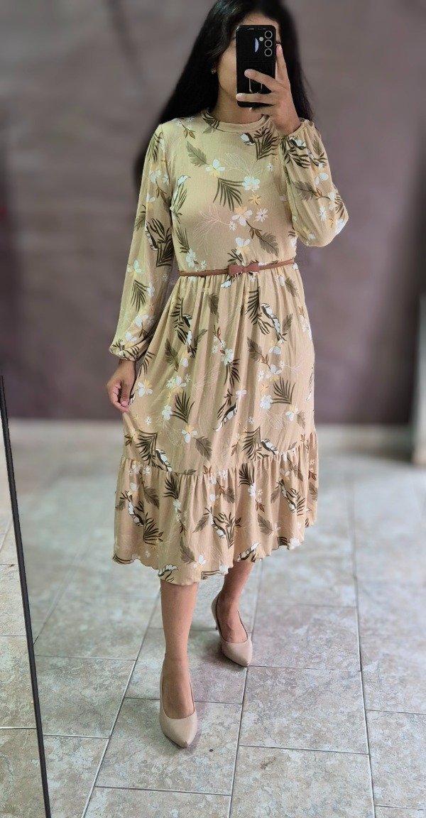 Producto - Vestido manga globo M (Talle L a XXL)