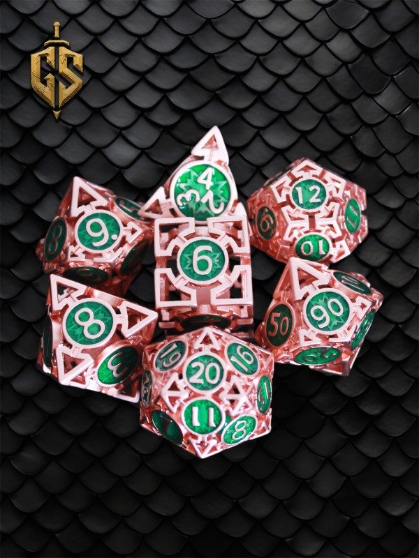 Producto - Dados de Metal - Elven Copper
