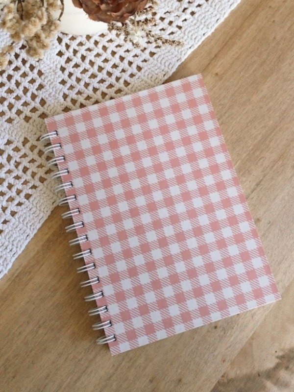Producto - Cuaderno Tartan Rosa