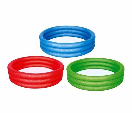 Producto - PILETA INFLABLE 3 ANILLOS LISA 122X25CM COLOR SURTIDO BESTWAY