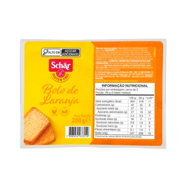 Producto - Budin sabor Naranja x 200g SCHAR