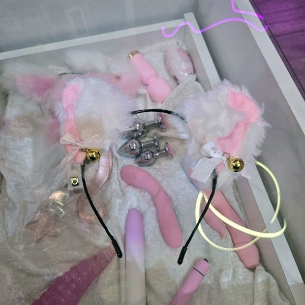 Producto - Orejitas Kitty Bell (rosa/blanco/negro) - 9