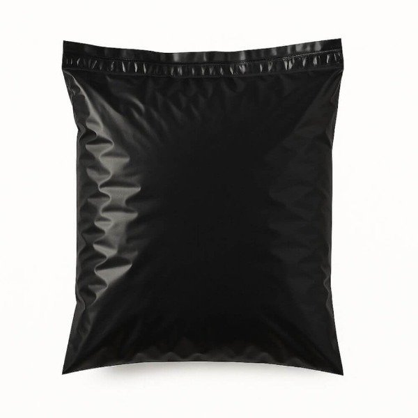 Producto - BOLSAS E-COMMERCE  45x55cm NEGRA (60MIC + FAJA SEGURIDAD) x25u