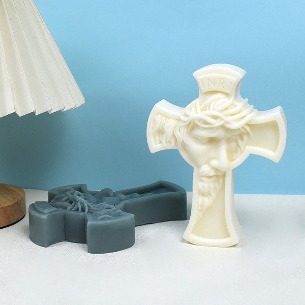Producto - Molde silicona cruz Jesús - 2
