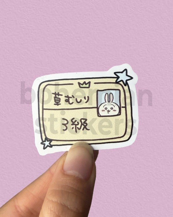 Producto - USAGI ID -  Sticker Individual de Chiikawa