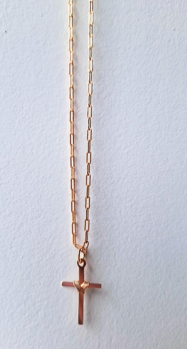 Producto - Collar Cruz anudada - 0
