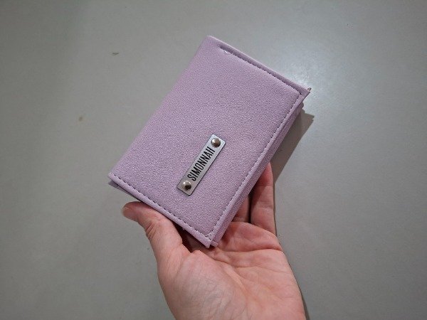 Producto - Mini Billetera Lavanda con fallita mínima