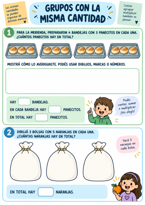 Producto - Multiplicación, división y resolución de problemas - 2